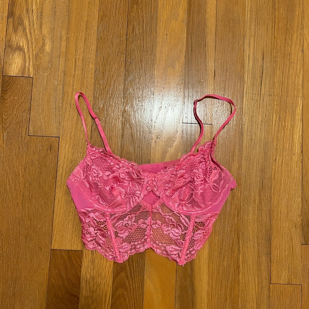 Pink bra top
